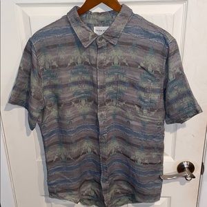 On The Byas Tribal Print Short Sleeve Buttonup